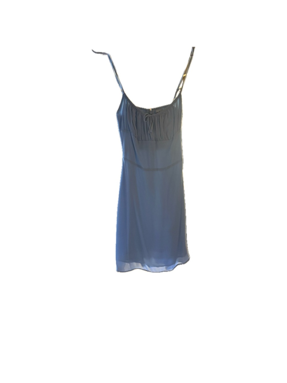 Sunday Best Pale Blue Spaghetti Strap Mini Dress